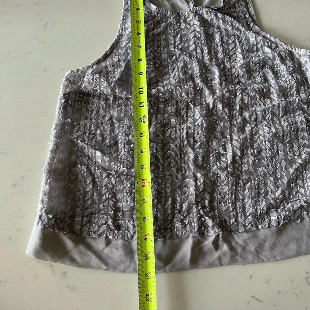 Forever 21 Gray Patterned Women's Top Size S - Picture 10 of 10